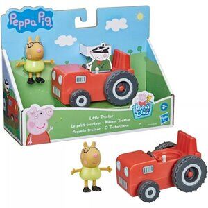 FREE*❤️Peppa Pig Little Tractor Playset Vehicle Moving Wheels Pedro Pony Figure